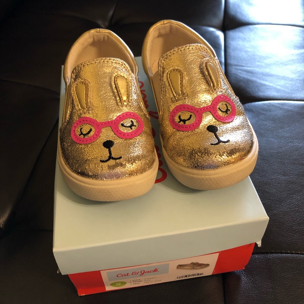 Gold Slip Ons